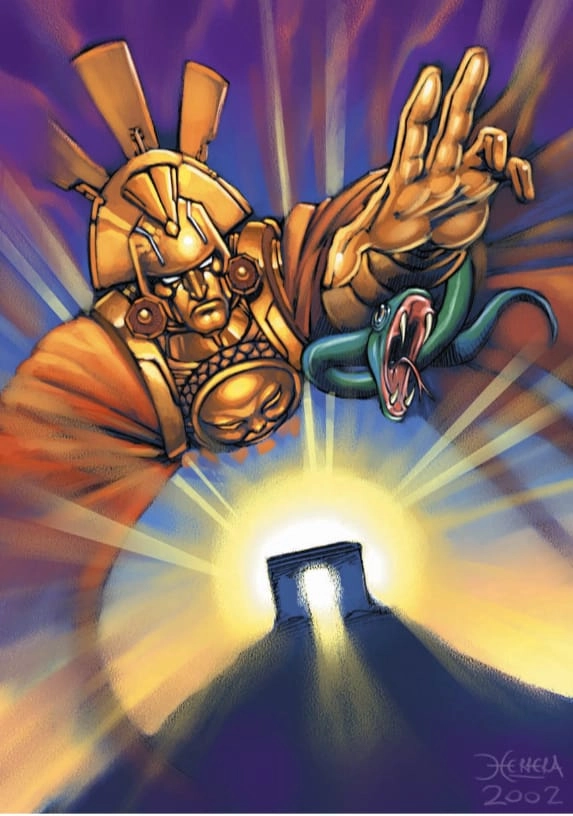 Ilustración de la baraja Chaman totem